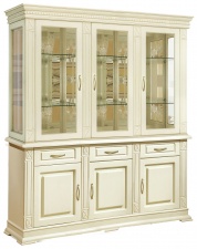 Шкаф комбинированный "Верди-Люкс 3з" (слоновая кость)