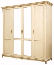 Шкаф для одежды 4д «Алези» П1.350.1.14 (П349.02) слоновая кость с золочением Шкаф для одежды 4д «Алези» П1.350.1.14 (П349.02) слоновая кость с золочением