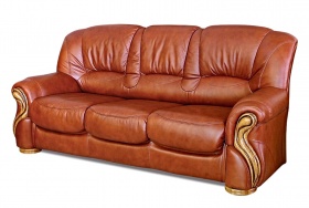 Трехместный  диван-кровать Бостон (натуральная кожа)