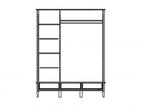 Шкаф "Лаура" ММ 267-01/03