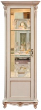 Шкаф-витрина «Алези» П1.350.0.08 (П350.08) слоновая кость с золочением