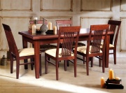 Стол обеденный "Престиж ГМ-6064+стулья ГМ-3037" мокко