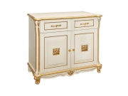 Тумба "Алези 2 Люкс" П350.18л слоновая кость с золочением