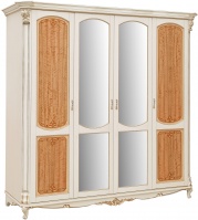 Шкаф «Альба 02» П524.02 слоновая кость с золочением Шкаф «Альба 02» П524.02 слоновая кость с золочением