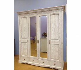 Шкаф 4-х дверный "Паола" БМ-2164 розовый пепел Шкаф 4-х дверный "Паола" БМ-2164 розовый пепел