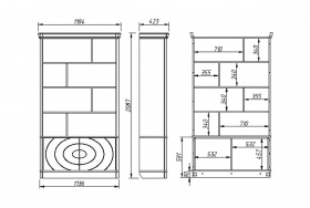 Шкаф комбинированный "Офелия" ММ-382-12