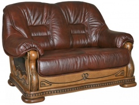 Двухместный диван "Консул 2020/2020(-С)" (натуральная кожа) Двухместный диван "Консул 2020/2020(-С)" (натуральная кожа)