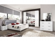 Спальня "Вена 5" белый глянец/белый декор