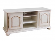 Тумба под телевизор "Давиль" 63 белая эмаль с золотой патиной.В НАЛИЧИИ.