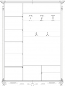 Шкаф комбинированный «Алези 1» П540.01
