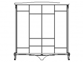 Шкаф 4-дверный "Мокко" ММ 316-01/04