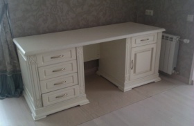 Стол письменный "Верди-Люкс" 7 слоновая кость