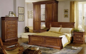 Спальня "Милана 1" дуб мореный 