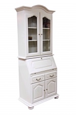 Шкаф с витриной "Давиль" 65 белая эмаль.В НАЛИЧИИ.