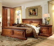 Кровать двуспальная "Милана" 180x200 дуб мореный