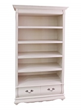 Стеллаж для книг "Оскар" белая эмаль с тёмной патиной Стеллаж для книг "Оскар" белая эмаль с тёмной патиной