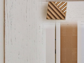 Шкаф двухдверный "Тунис" слоновая кость с серебром