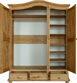 Шкаф 3-х дверный "Лотос" БМ-2191 BRU