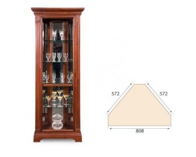 Шкаф угловой с витриной "Престиж" ГМ-5915Е