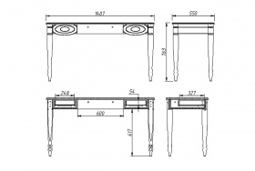 Стол туалетный "Офелия" ММ-382-06
