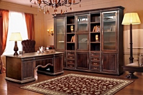 Стол письменный двухтумбовый "Оскар" орех
