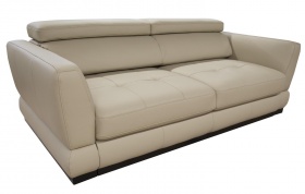 Трехместный  диван-кровать Мишель (натуральная кожа)