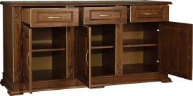 Тумба "Верди Люкс 3" черешня с золочением