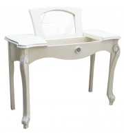 Туалетный столик "Луиза" белая эмаль с серебряной патиной.В НАЛИЧИИ. Туалетный столик "Луиза" белая эмаль с серебряной патиной.В НАЛИЧИИ.