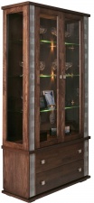 Шкаф с витриной «Тунис» П6.343.0.20 (П343.20Ш)