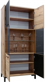 Шкаф с витриной «Блэквуд» П556.11