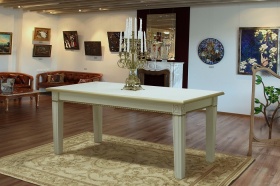 Стол обеденный "Верди 1Р" слоновая кость с золочением Стол обеденный "Верди 1Р" слоновая кость с золочением