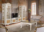 Гостиная "Альба" слоновая кость с золочением