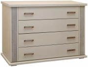 Комод «Тунис» П6.343.1.02 (П344.02) слоновая кость с серебром