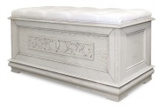 Сундук "Оскар" белая эмаль с темной патиной