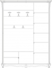Шкаф комбинированный «Алези 1» П540.01-01