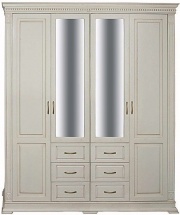 Шкаф четырехдверный "Верди-Люкс" слоновая кость.В НАЛИЧИИ.