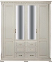 Шкаф четырехдверный "Верди-Люкс" слоновая кость.В НАЛИЧИИ.