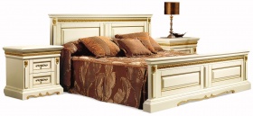 Кровать двуспальная "Милана" слоновая кость с золочением.В НАЛИЧИИ. Кровать двуспальная "Милана" слоновая кость с золочением.В НАЛИЧИИ.