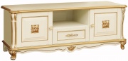 Тумба "Алези ТВ2 Люкс" П350.02л слоновая кость с золочением