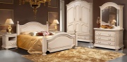 Спальня "Босфор-Премиум 2" слоновая кость с патиной