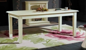 Стол обеденный "Верди 1Р"  слоновая кость