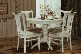 Стол обеденный "Верди 11"  слоновая кость