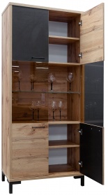 Шкаф с витриной «Блэквуд» П556.11
