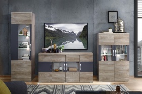 Шкаф с витриной «Амаранти» П563.04