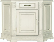 Тумба "Верди-Люкс 1у" слоновая кость