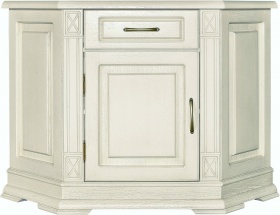 Тумба "Верди-Люкс 1у" слоновая кость