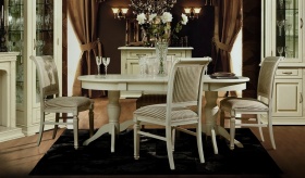 Стол обеденный "Верди 3РД"  слоновая кость.В НАЛИЧИИ.