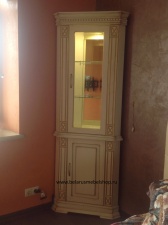 Шкаф комбинированный "Верди-Люкс 1/1уз" слоновая кость с золотой патиной