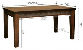 Стол «Тунис 1Р» П6.343.4.02 (П352.02)