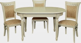 Стол обеденный "Верди 10"  слоновая кость.В НАЛИЧИИ.